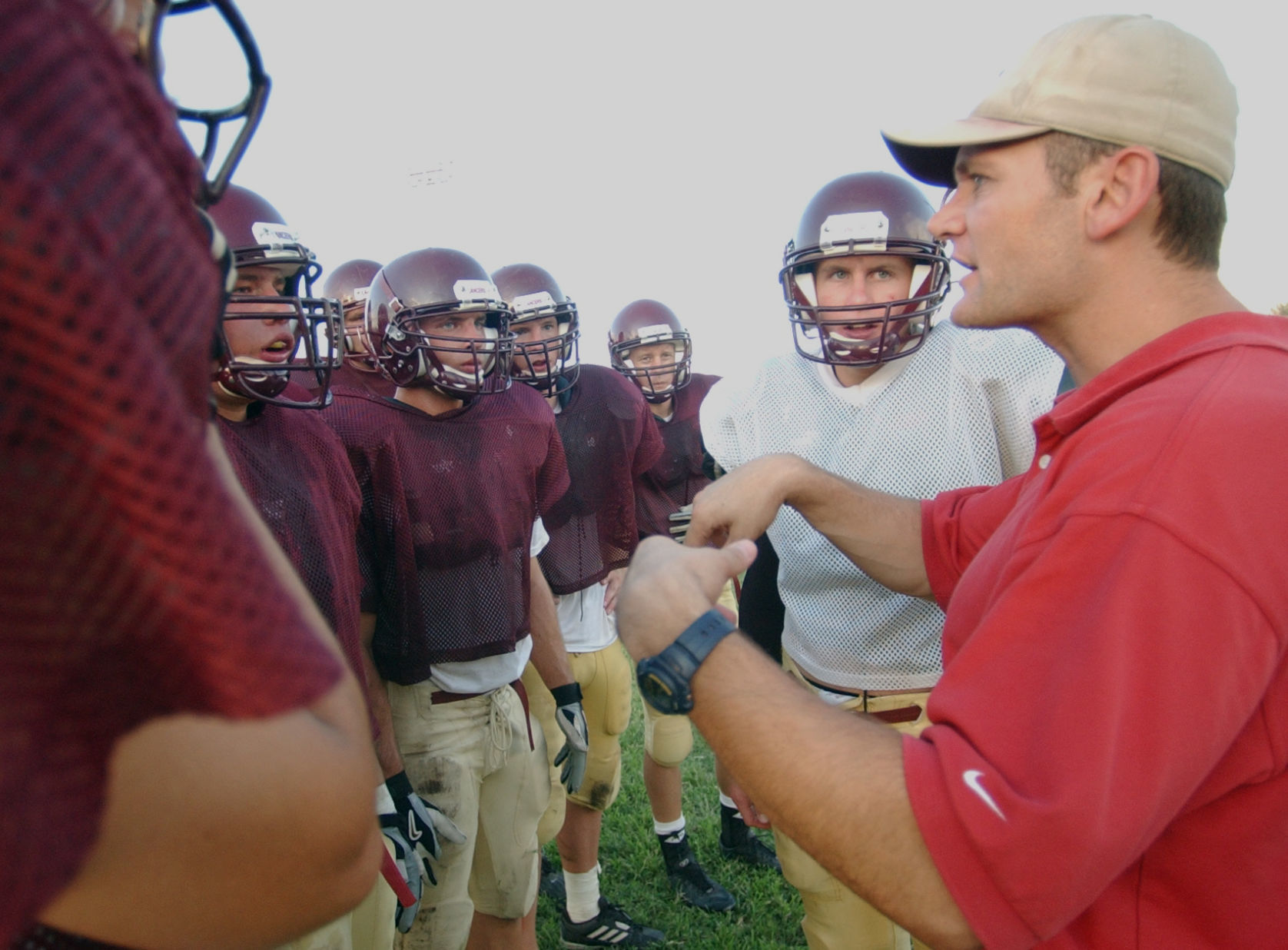 Sapolinte HS football coach Dennis Bene